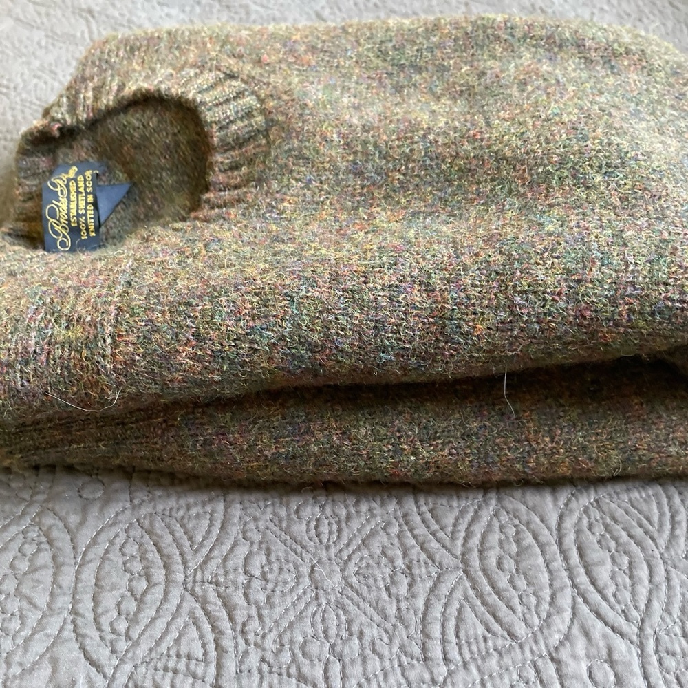Brooks Brothers Shetland Wool Sweater Men’s Size XL